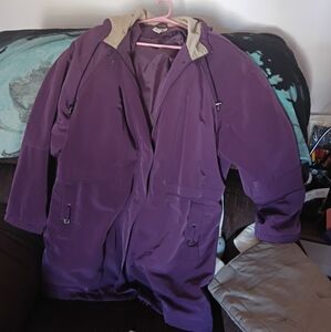 Classic Elements Deep Purple Jacket with Beige Accents